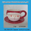 Elegant santa claus shape ceramic tea pot